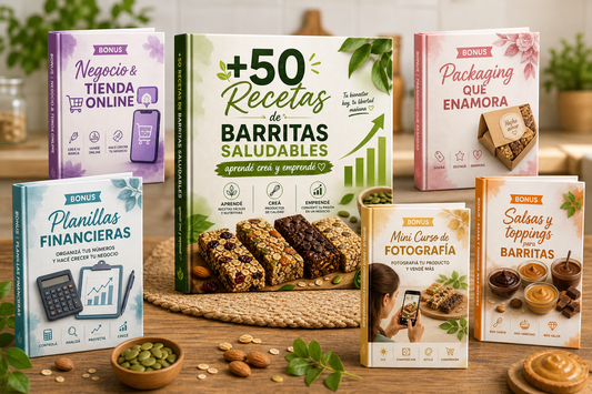 🚀 Pack Completo de Barritas Saludables - 7 Días - +50 Recetas 💰